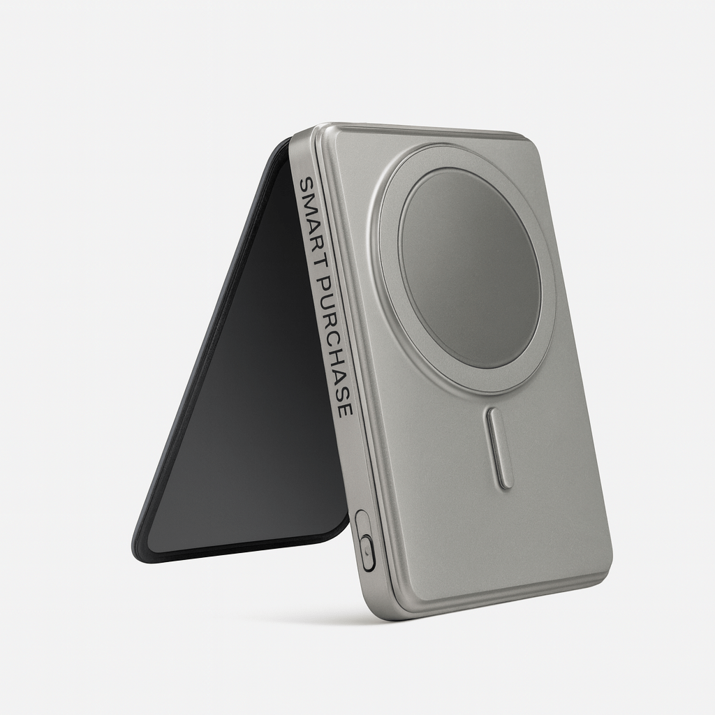 Power Wallet MagSafe Wireless Power Bank 5000mAh with Built-In Wallet