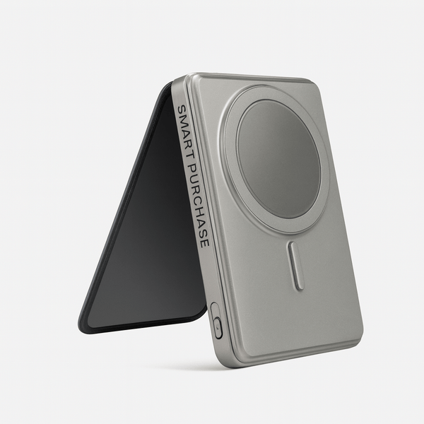 Power Wallet MagSafe Wireless Power Bank 5000mAh with Built-In Wallet